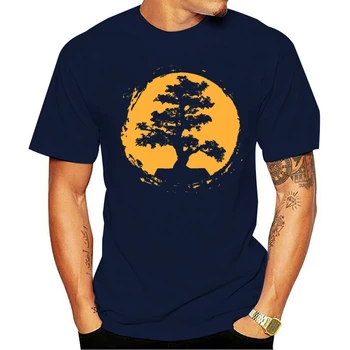 Prekės vyrų marškinėliai Bonsai Medis Zen Meditacijos Ramybę, Pusiausvyrą Marškinėlius