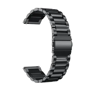 Nerūdijančio Plieno Watchband Iškastinio Q Explorist HR Gen 4 / Q Explorist Gen 3 Watch Band Riešo Dirželis Nuorodą Apyrankę greito atjungimo