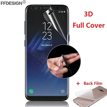 3D Išlenkti Apsauginės Plėvelės Samsung Galaxy S8 S9 Plus S7 Krašto S20 Ultra S10 S10e 5G Plus (Ne Stiklo)Screen Protector, Plėvelės, Folijos
