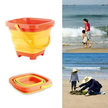 2021 Naujas Nešiojamas Paplūdimio Kibirą Smėlio Žaislas, Sulankstomas Išardomi Multi Purpose Plastikinis Kibiras