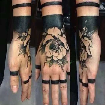 Atsparus vandeniui Laikina Tatuiruotė Lipdukas ranka atgal vanilės modelis meno tatto flash tatto netikras, tatuiruotė vyrams, moterims