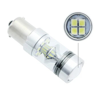 Anblub-2 galite Automobilių rūko LED lempa, veikia dienos šviesos, 12V, stabdžių lemputė, atbulinės eigos, signalas, žibintas, ba15s p21w