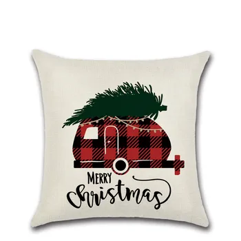 Kalėdų Medžio Elnių Automobilių pagalvė pagalvėlės dangtis kussenhoes sofa Mesti Užvalkalas Linksmų Kalėdų Dekoracijos Namų fundas cojines