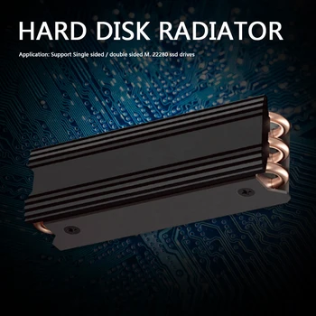 ALLOYSEED M. 2 SSD Heatsink Aušintuvo Radiatoriaus Namų Kompiuterio 2280 Kietojo Disko Reikmenys NVME Desktop PC Kompiuteris