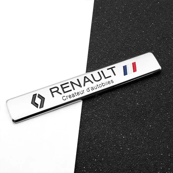 3D Metalo Automobilio Logotipas Ženklelis Lipdukai Automobiliams, Automobilių Reikmenys decal Dekoracija Renault Megane 2 3 Duster 