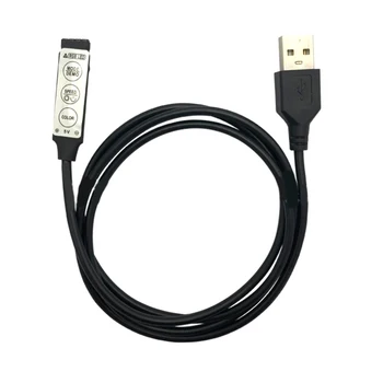 1M DC5V USB kabelis, Maitinimo laidas, USB RGB LED Šviesos Juostelės Karšto Pardavimo
