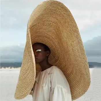 Mados Didelių Saulės Skrybėlę Paplūdimio Anti-UV Apsaugos nuo Saulės, Sulankstomas Šiaudų sombrero Nėrinių Didelis Kraštų Šiaudų skrybėlę išardomi paplūdimio gorras