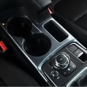 Naujas ABS stoving lako anglies pluošto, automobilių vandens puodelio laikiklį, apdailos lipdukas apdaila padengti MAZDA CX-5 cx5 2016 automobilių stilius