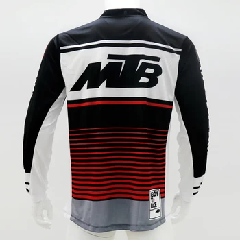 Visą Rankovėmis MTB Jersey Quickdry Motokroso Dėvėti BMX Dviračių sporto Kalnų dviračiais Drabužių Kalnų Lauko Sporto Marškinėliai