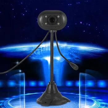 Kompiuterio Kamera Jutiklis, HD Vaizdo Įrašymas Web Kamera su Mic Night Vision for Desktop Nešiojamas KOMPIUTERIS praktiškai