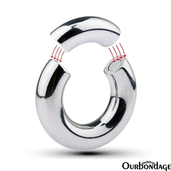 Ourbondage 5 Dydžio Magnetas Storio Žiedo Formos Kamuolys ir Varpos Neštuvų Kapšelį Pakabukas Tvirtinimo Varpos Lavinimo Vyrų Gėjų Sekso Žaislas