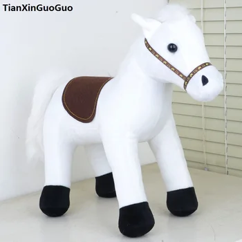 Apie 35x25cm gražių animacinių filmų arklių pliušinis žaislas minkštos lėlės mesti pagalvę žaislas gimtadienio dovana s0840