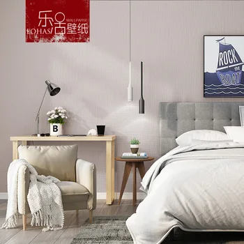 Naują Šiaurės stilius paprastas kietas lino pilka sienos popieriaus modernus minimalistinio Japoniško stiliaus viešbučio kambarį miegamojo tapetai PVC