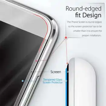 2 Vnt. Aukštos raiškos Grūdintas Stiklas iPhone 6s Plius 6 Screen Protector