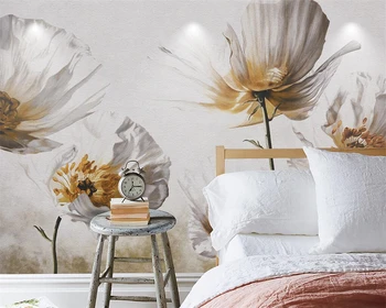 Beibehang Užsakymą tapetai Europos balta gėlė, dažymas dekoratyvinis dažymas kambarį, TV foną, sienų freskomis 3d tapetai