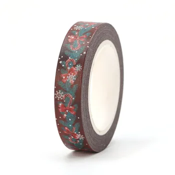 1 vnt 10mm*10m Kalėdų Pušų spyglių Saldainiai Dekoratyvinis Washi Tape 