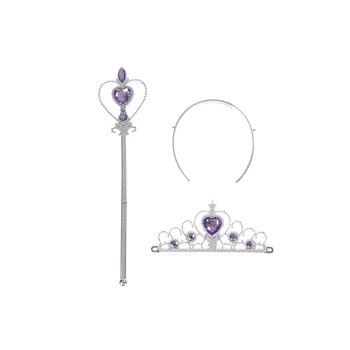 Naujas Princesė Bridal Crown Plaukų Juostos Magic Wand Kristalų Tiara Lankų Lankelis Užšaldyti Karūna Šmėžavimas Plaukų Aksesuarai Mergaitėms