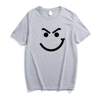 ONSEME Blogio Šypsena spausdinti marškinėliai Moterims Atsitiktinis Kvėpuojantis O-Kaklo trumpomis Rankovėmis Juokinga marškinėlius Streetwear Hip-Hop Moterų marškinėliai K-251