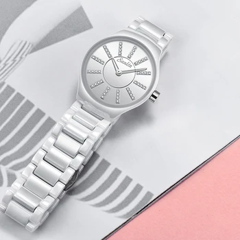 Sunkta Top Brand Prabanga Apyrankę Žiūrėti Ponios Romantiška Kristalų Suknelė Ponios Žiūrėti Mados Atsitiktinis Kvarciniai Laikrodžiai Reloj Mujer+Box