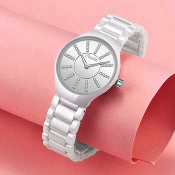 Sunkta Top Brand Prabanga Apyrankę Žiūrėti Ponios Romantiška Kristalų Suknelė Ponios Žiūrėti Mados Atsitiktinis Kvarciniai Laikrodžiai Reloj Mujer+Box