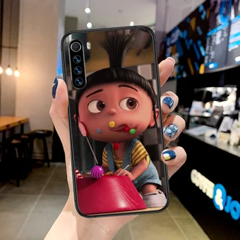 Animacinių filmų Agnes Panieka Man Telefoną Atveju Xiaomi Redmi Pastaba 7 8 8T 9 9S 4X 7, 7A 9A K30 Pro Ultra black Atgal Gana Minkštas Bamperis