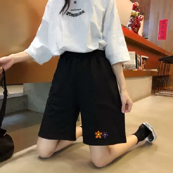Kelio Ilgis, juoda, moterų sweatpants poilsiu Japonijos korėjiečių Tiesiai Harajuku vasaros pločio kojų prarasti plius dydis moterų prakaito kelnės
