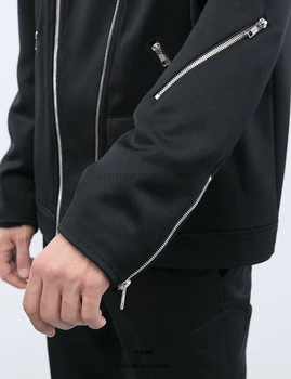 XS-5XL Naujas 2017 vyriškų drabužių mados GD plaukų stilistas Podiumo Slim Klasikinis Motociklas kailio striukė plius dydis Dainininkas kostiumai