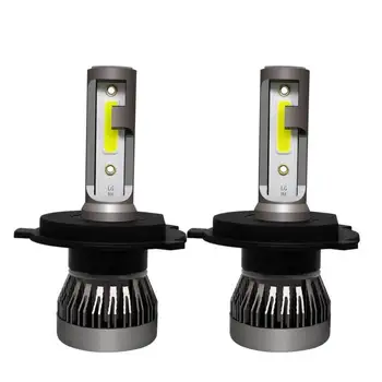 2VNT Automobilių žibintų Mini Lemputė H4/HB2/9003 H11 Lemputės/H9/H8 LED Žibintų Komplektas