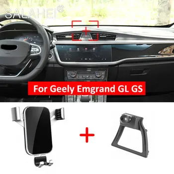 Reguliuojamas Automobilinis Telefono Laikiklis GPS Oro Angos tvirtinimas Geely Emgrand GL GS mobiliojo Telefono Turėtojas Stovėti Padengti Automobilių Reikmenys