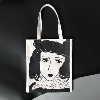 Korėjiečių meno drobė maišelis studentų pečių maišą rankinę moteris maišo laišką drobė maišelis paprastas miško moterų maišelį tendencija