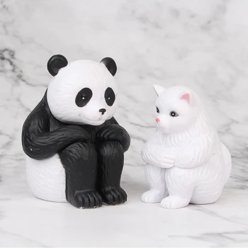 5vnt Šviežių Japonijos Nuoskaudos Gyvūnų Panda Pav Kraštovaizdžio Lėlės Darbalaukio Dekoro Vaikams mokomieji Žaislai Vaikams Dovanos