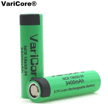 2VNT/daug VariCore Originalus Naujus 18650 3400mAh ličio Įkraunama baterija NCR18650-34 Žibintuvėlį/Nešiojamas baterijas