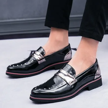 Odiniai batai vyriški prekės ženklo laisvalaikio bateliai mados vyrų mokasīni, moccasin butas jaukus vyrų vairavimo batai