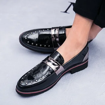 Odiniai batai vyriški prekės ženklo laisvalaikio bateliai mados vyrų mokasīni, moccasin butas jaukus vyrų vairavimo batai