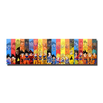 DBZ Japonijos Anime Plakatas Gohan Guko Goten Vedžitas fonai Šilko, Drobės, Sienos Nuotraukas Kambario Apdaila-003