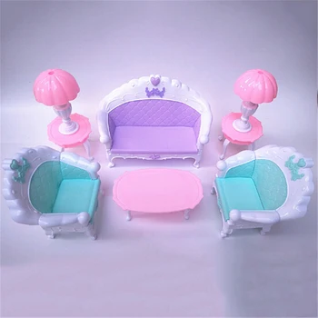 Karšto Parduoti! Supamoji Kėdė, Sofa Baviphat Priedai Plastikinių Baldų Komplektus Už Doll House Dekoro Žaislai Baviphat Baldai