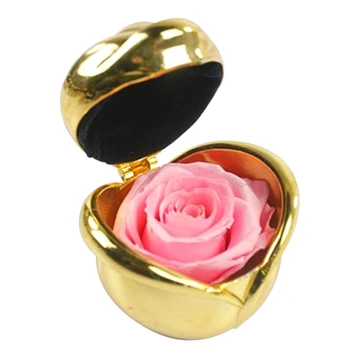 Amžina konservuoti šviežios gėlės rožės žiedas dėžutė vestuvių, valentino dovana jai (Žmona/Mama/Draugė/Auklės/Didžioji Motina)Nemirtingas