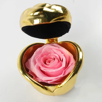 Amžina konservuoti šviežios gėlės rožės žiedas dėžutė vestuvių, valentino dovana jai (Žmona/Mama/Draugė/Auklės/Didžioji Motina)Nemirtingas