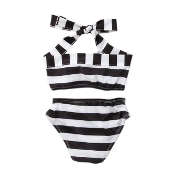 Vasaros Vaikų Mergaičių Juostele Bikini Kostiumas Kostiumas Swimmable Komplektus Maudymosi Kostiumėlį, Maudymosi Naujas