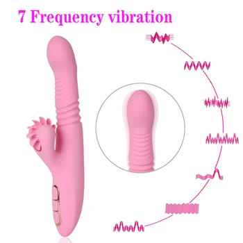 Šildymo Automatinis Teleskopinis Dildo Vibratorius, Skirtas Moters Klitorio Stimuliacija Analinio Sekso Žaislas, Vibratorius, Sekso Žaislai Moterims Masturbacija