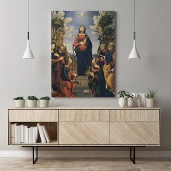 Įsikūnijimas Jėzus ir šventieji Drobės plakatas, Tapyba sienos Meno dekoro Gyvenimo kambario, Miegamasis, Studijų Namų Puošybai Spausdina