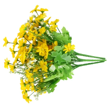 3pcs Dirbtinis Laukinė Chrizantema Gėlės Šilko Modeliavimas Daisy Puokštė Augalų rinkinys, skirtas Namų Biuro Kiemo, Sodo Dekoravimui