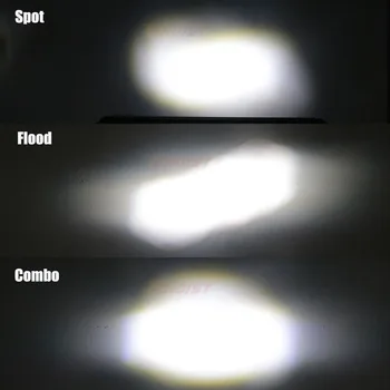 7 Colių 30W 4D Objektyvas LED Šviesos Juosta Motociklo Automobilių Wrangler 4*4 Darbo Lemputė