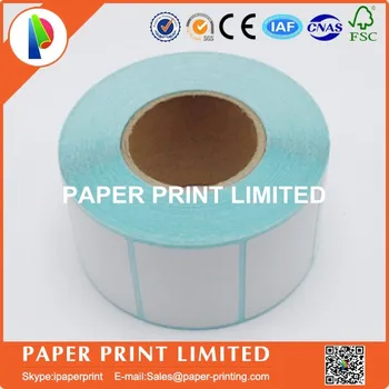Didmeninė 50 rolls Terminis lipdukas, popierius 40x30mm 800sheets brūkšninių kodų spausdinimo popierius popierius brūkšninio kodo etiketės, spausdinimo popierius.