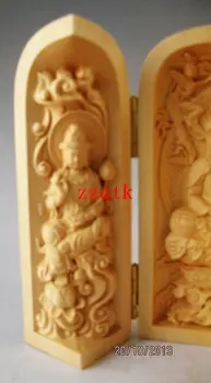 3PCS KINŲ Woodcarving Buda Boxwood Buda..
