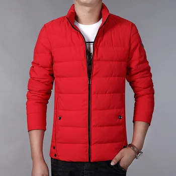 XL-7XL Labai geros kokybės, Nuolatinio apykaklės šiltą žiemos striukės vyrams Parkas plius dydžio raudonos Medvilnės kailis 2018 korėjos žiemos kailio vyras