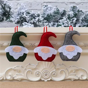 Raundas Elnių, Sniego, Kalėdų Senelis Jautė Kabinti Ornamentu Kalėdos Šalies Namų Puošybai