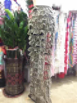 Unikalus prancūzijos ju nėrinių audinys, siuvinėjimo nėrinių audinio A1852030 Afrikos Nėrinių Audinio vestuvinė suknelė