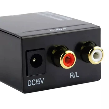 Skaitmeninis Adaptador Regos Koaksialinis RCA Toslink Signalas Analoginis Garso Keitiklis Adapterio Kabelį 20 rinkiniai/daug greitai siunta