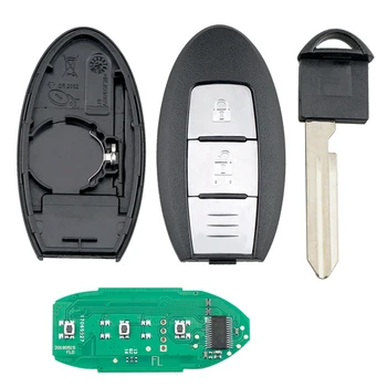 Automobilio Smart Remote Key 2 Mygtukus Automobilio Raktas Fob Tinka NISSAN Qashqai, X-Trail 43HZ